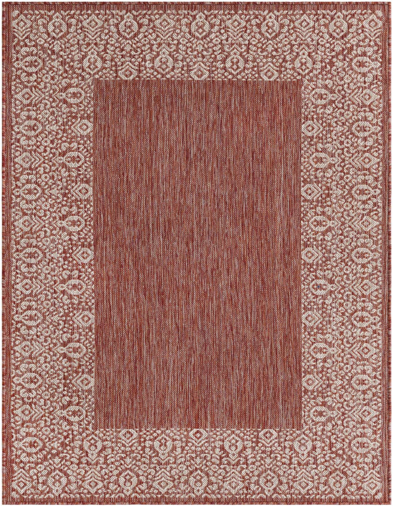 4' x 6' Easy-Clean Border Indoor / Outdoor Rug