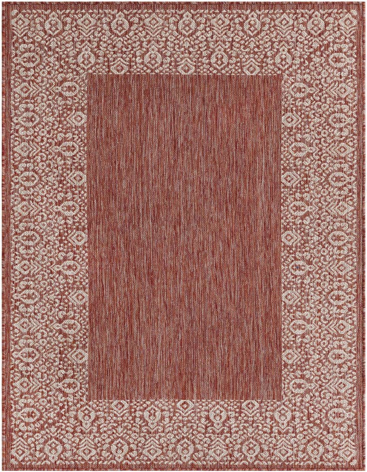 Detail image of 4' x 6' Easy-Clean Border Indoor / Outdoor Rug