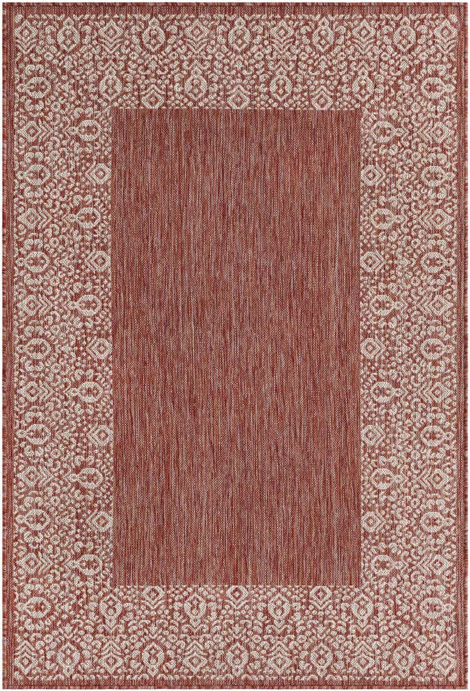 4' x 6' Easy-Clean Border Indoor / Outdoor Rug