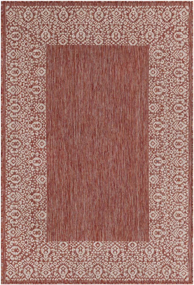 Detail image of 4' x 6' Easy-Clean Border Indoor / Outdoor Rug