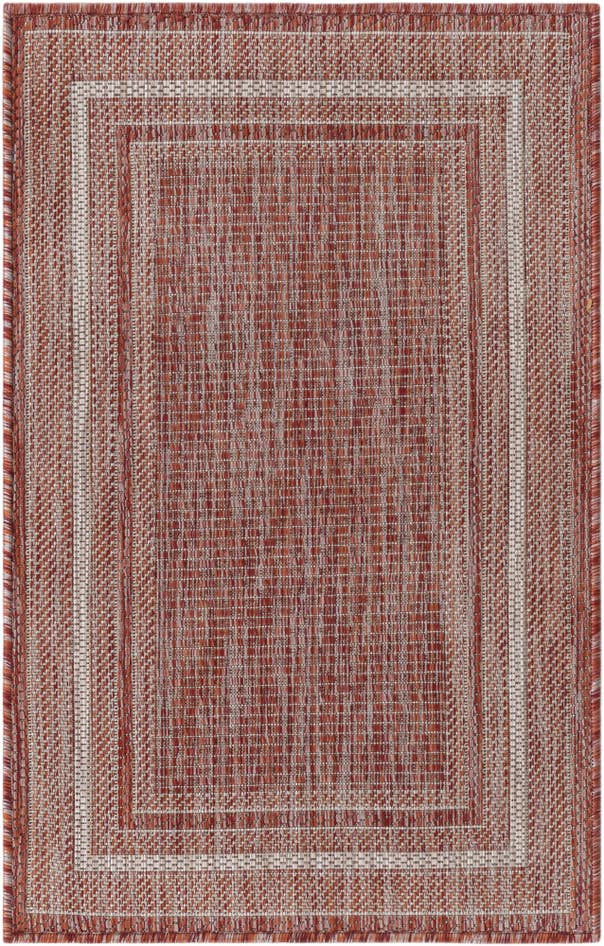 Detail image of 2' x 3' 1 Easy-Clean Border Indoor / Outdoor Rug