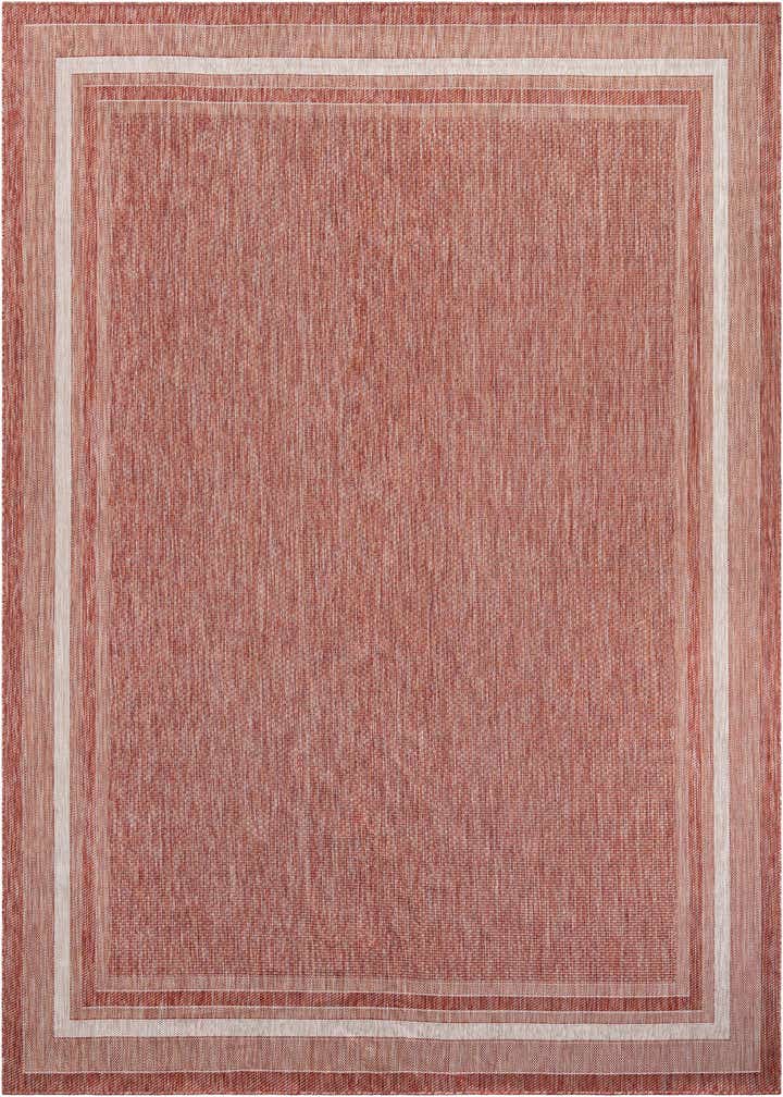 10' x 13' 1 Easy-Clean Border Indoor / Outdoor Rug