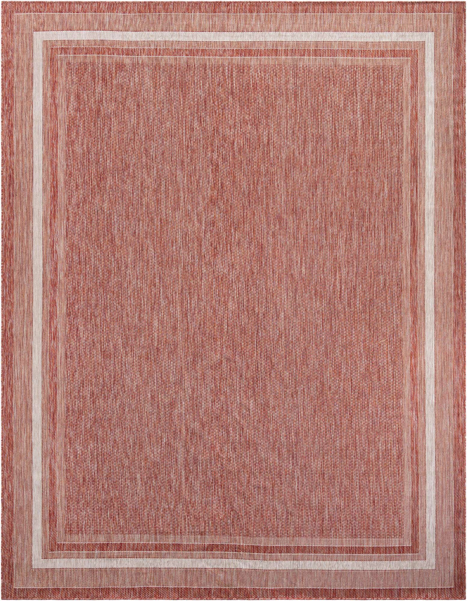 10' x 13' 1 Easy-Clean Border Indoor / Outdoor Rug