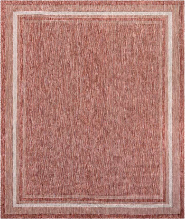 10' x 13' 1 Easy-Clean Border Indoor / Outdoor Rug