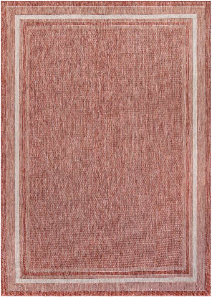 10' x 14' 1 Easy-Clean Border Indoor / Outdoor Rug
