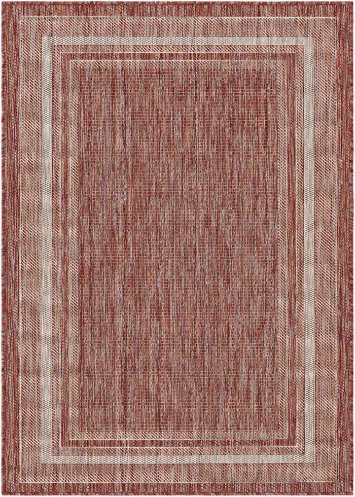 3' 1 x 5' 3 Easy-Clean Border Indoor / Outdoor Rug