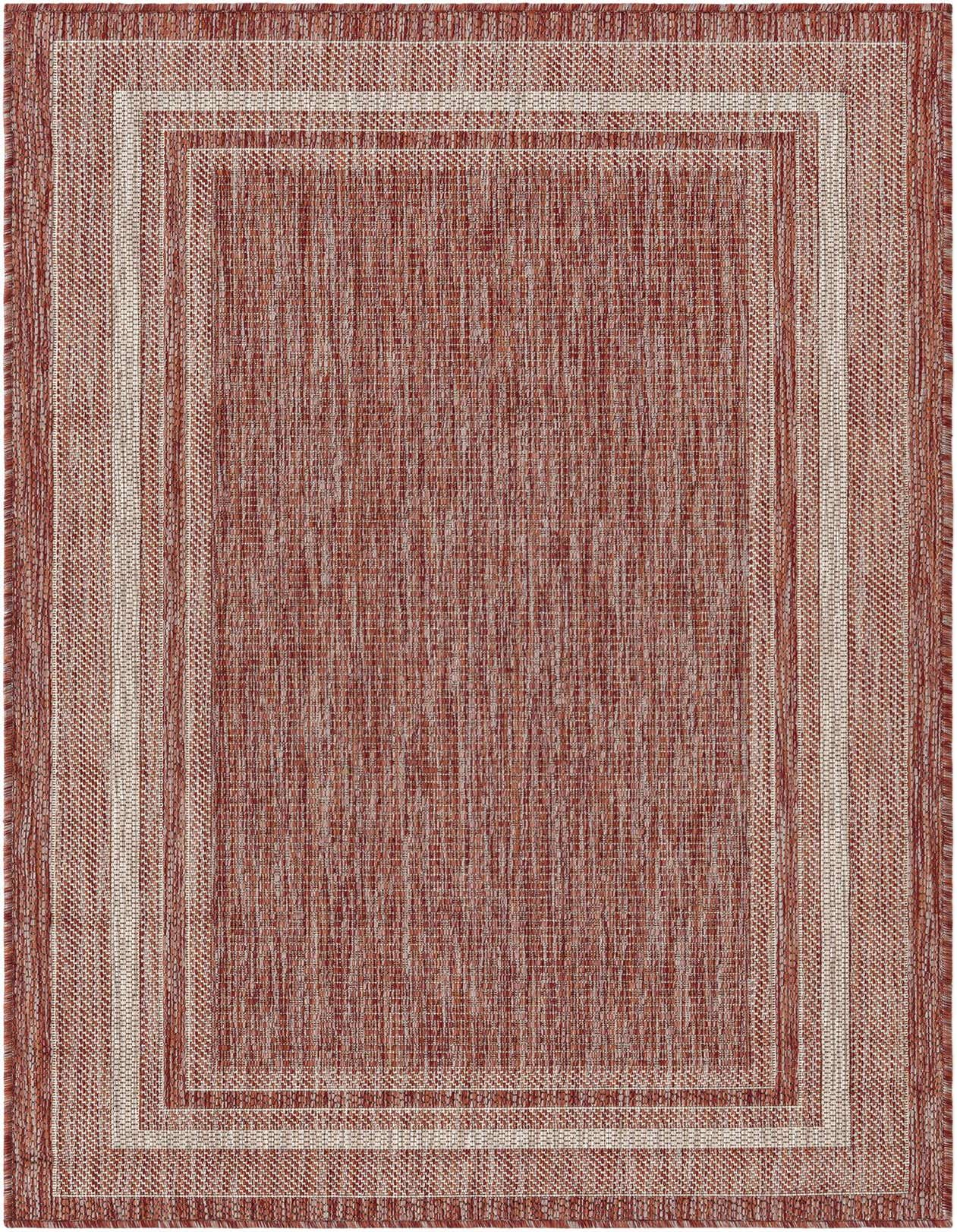 3' 1 x 5' 3 Easy-Clean Border Indoor / Outdoor Rug