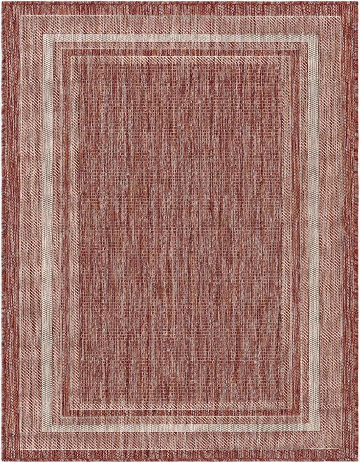 Detail image of 3' 1 x 5' 3 Easy-Clean Border Indoor / Outdoor Rug