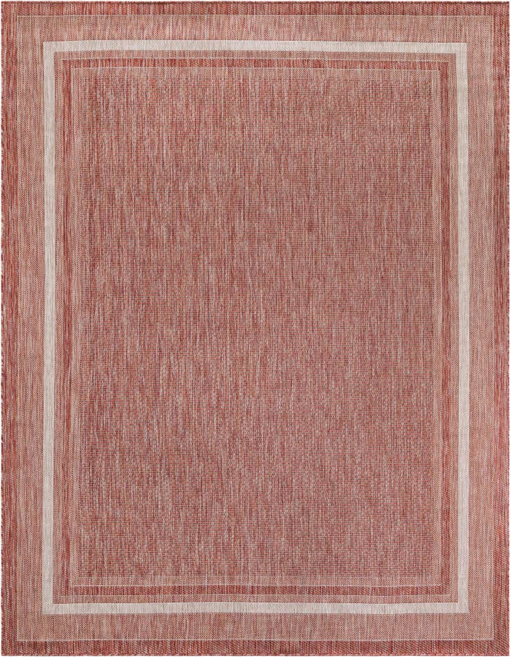 Detail image of 7' 10 x 10' Easy-Clean Border Indoor / Outdoor Rug