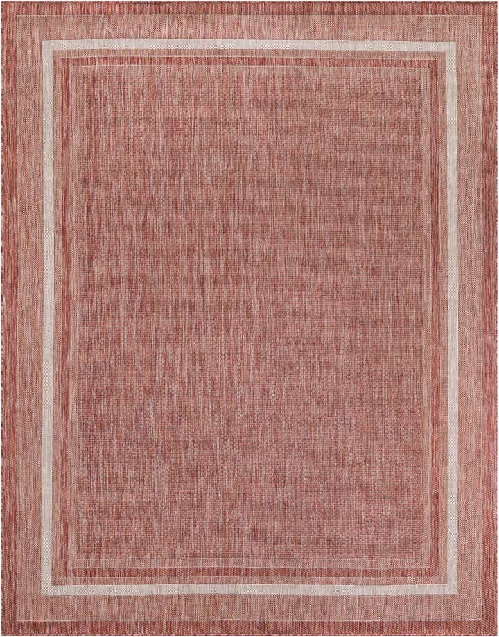 7' 10 x 10' Easy-Clean Border Indoor / Outdoor Rug