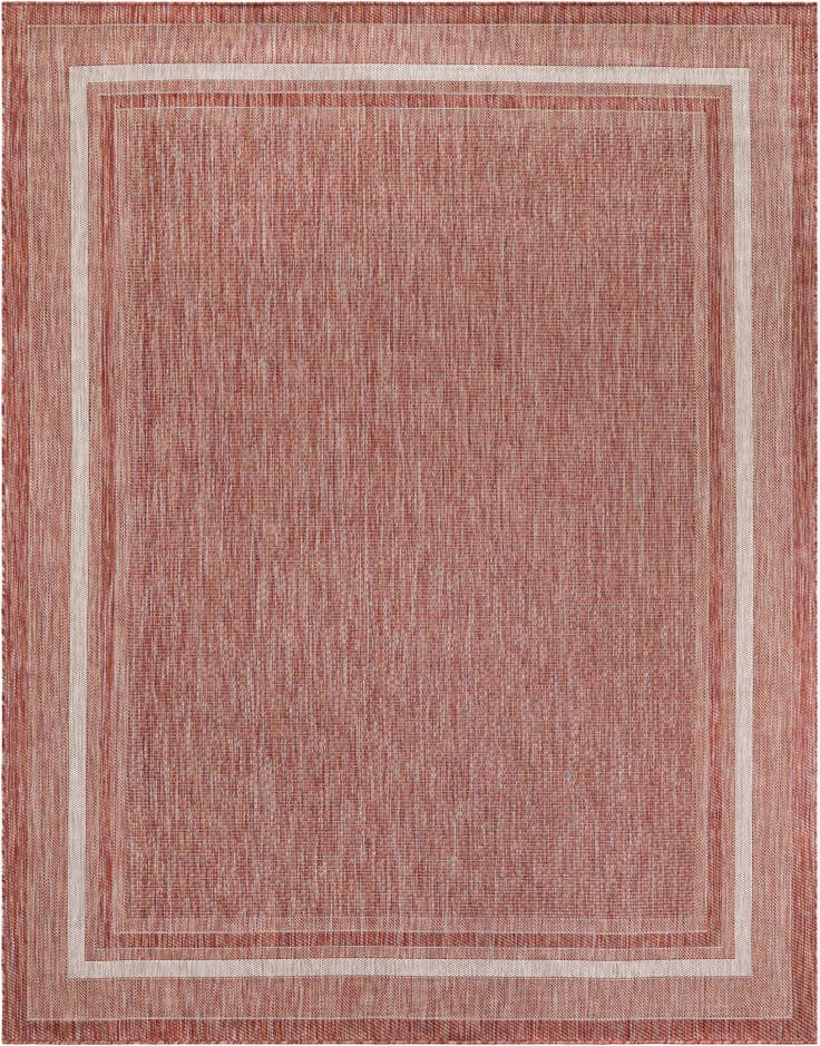 Detail image of 7' 10 x 10' Easy-Clean Border Indoor / Outdoor Rug