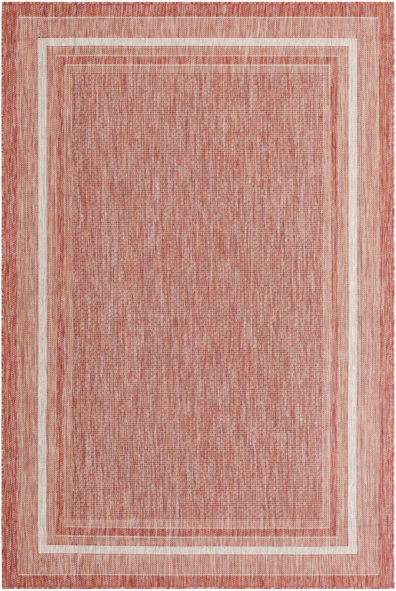 Primary image 6' x 9'  Washable Border Indoor / Outdoor Rug