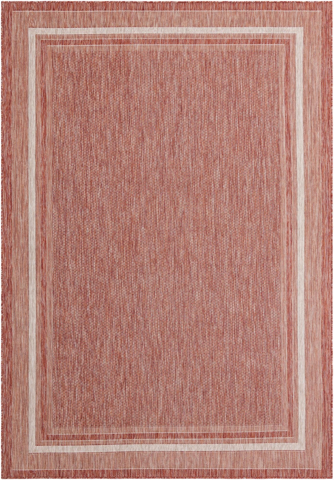 7' 10 x 11'  Washable Border Indoor / Outdoor Rug