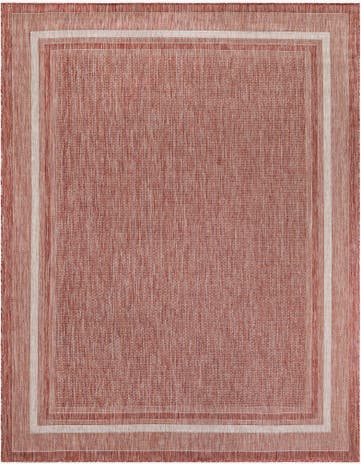 7' 10 x 10' Easy-Clean Border Indoor / Outdoor Rug