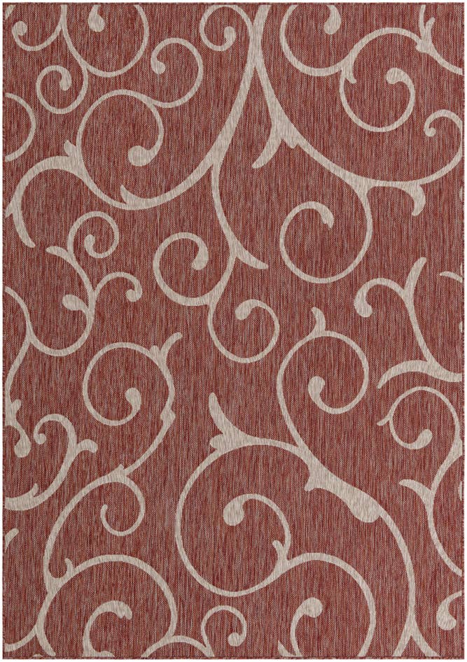 Detail image of 7' x 10' Easy-Clean Botanical Indoor / Outdoor Rug