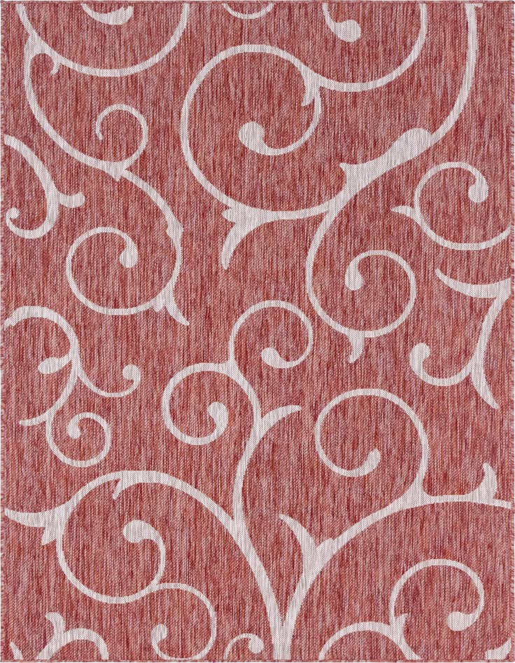 Detail image of 6' x 9' Easy-Clean Botanical Indoor / Outdoor Rug