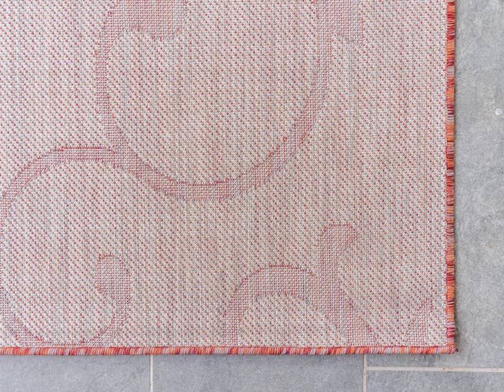 Detail image of 9' x 12' Easy-Clean Botanical Indoor / Outdoor Rug