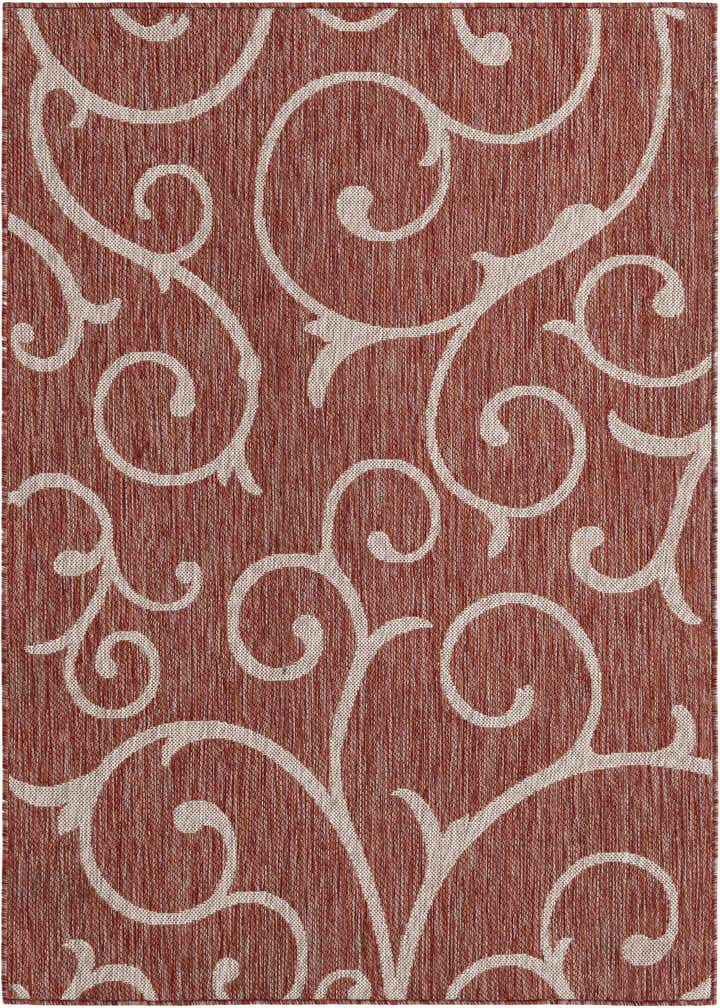 4' x 6' Easy-Clean Botanical Indoor / Outdoor Rug