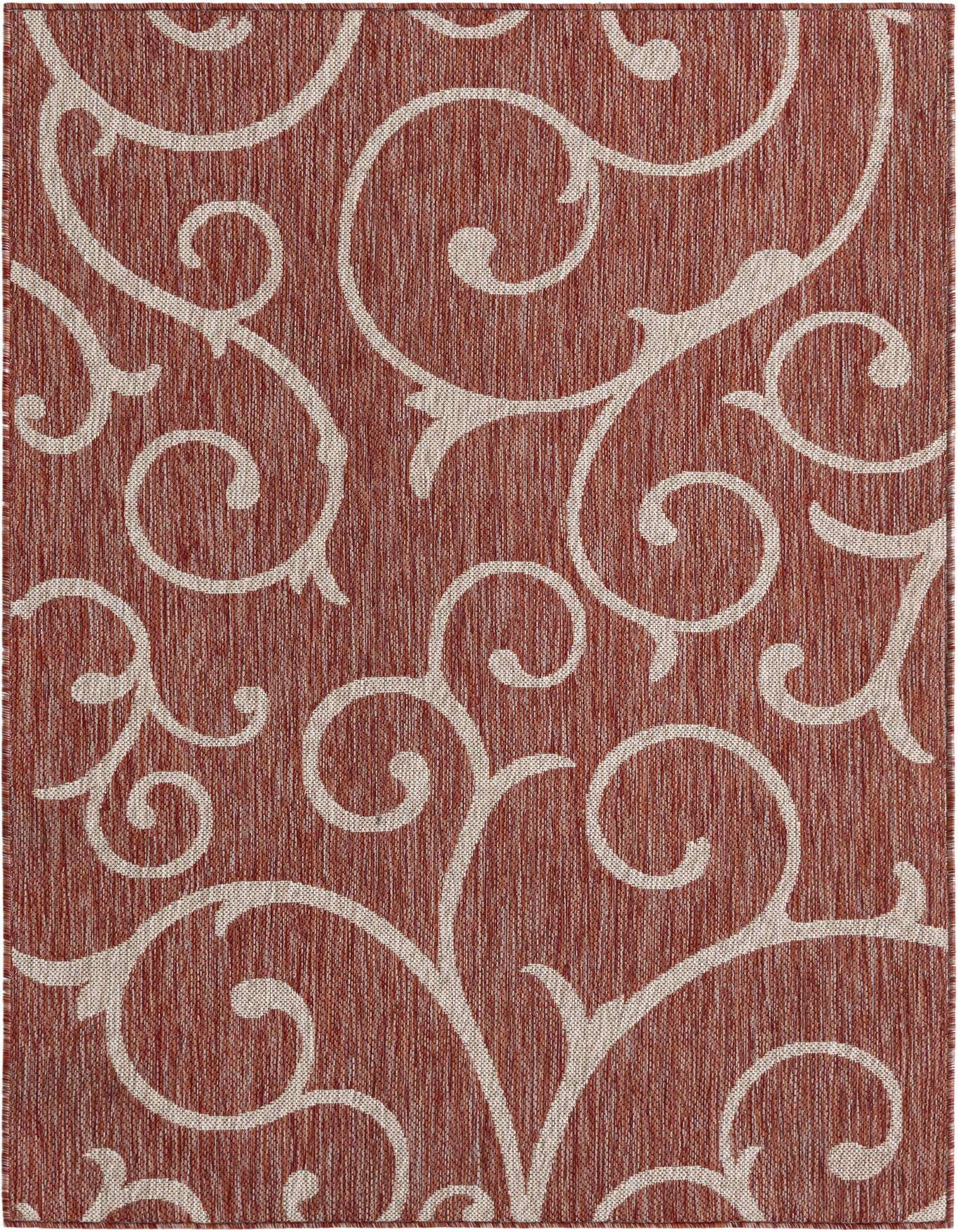 4' x 6' Easy-Clean Botanical Indoor / Outdoor Rug