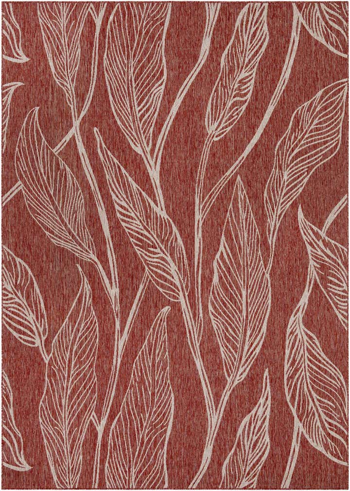 9' x 12' Easy-Clean Botanical Indoor / Outdoor Rug
