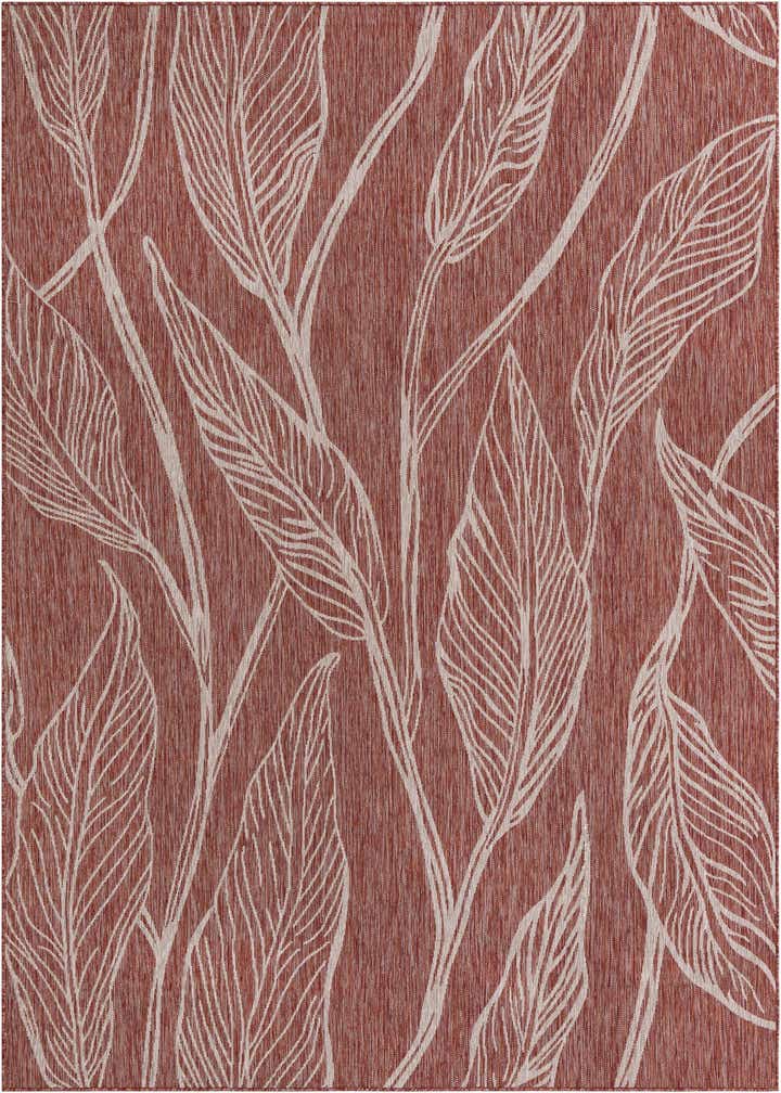 7' 10 x 11' Easy-Clean Botanical Indoor / Outdoor Rug