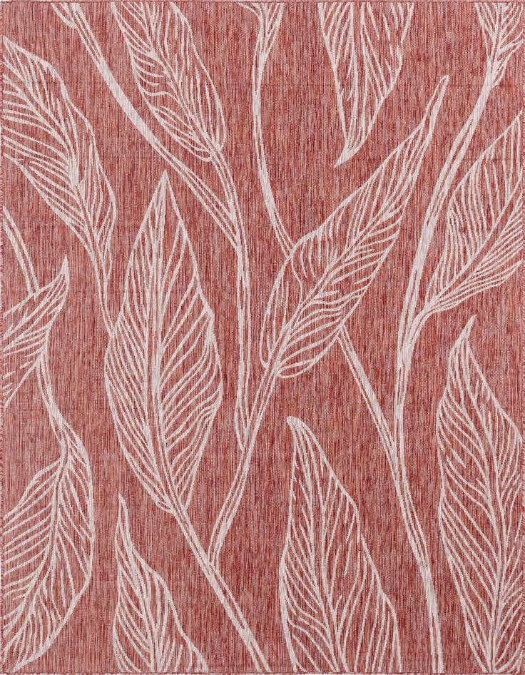 Detail image of 7' x 10' Easy-Clean Botanical Indoor / Outdoor Rug
