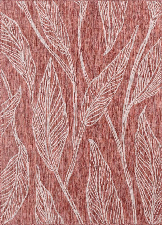 Detail image of 7' x 10' Easy-Clean Botanical Indoor / Outdoor Rug