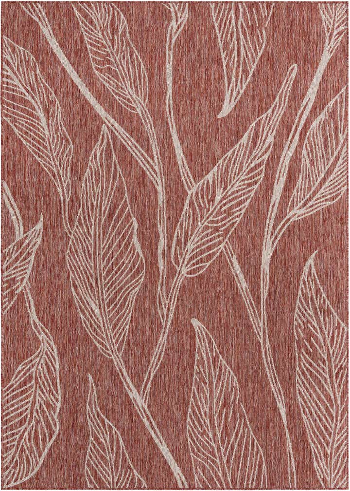 6' x 9' Easy-Clean Botanical Indoor / Outdoor Rug