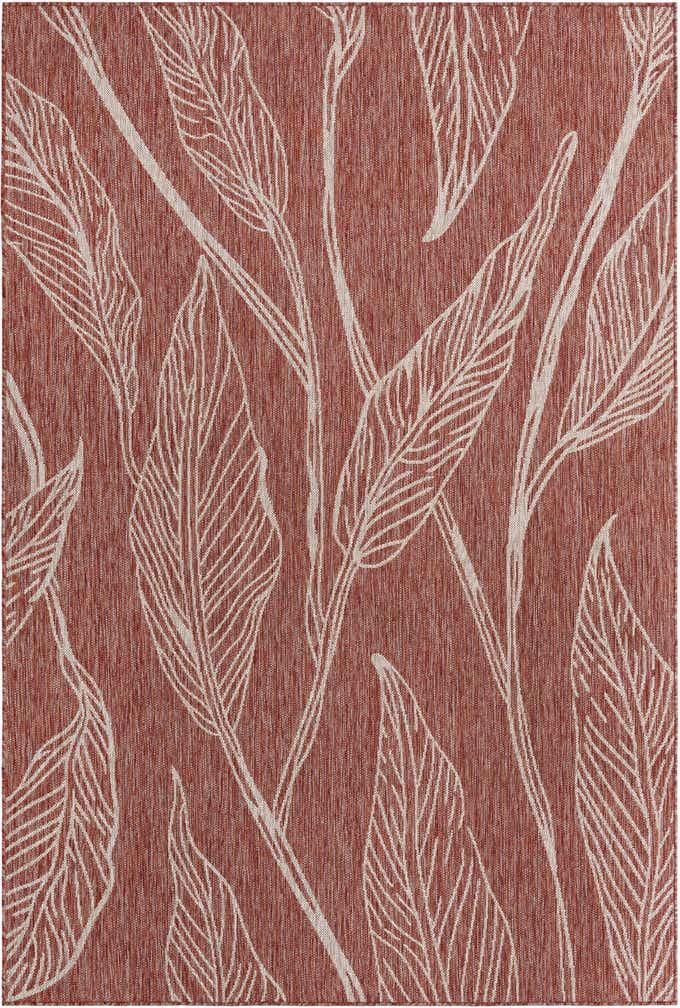 6' x 9' Easy-Clean Botanical Indoor / Outdoor Rug