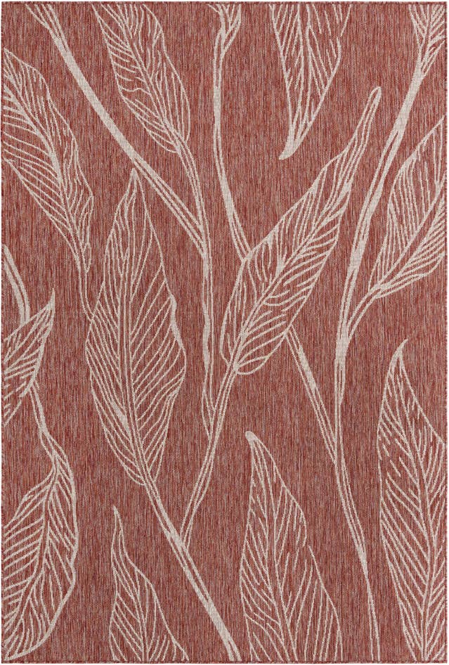 Detail image of 6' x 9' Easy-Clean Botanical Indoor / Outdoor Rug