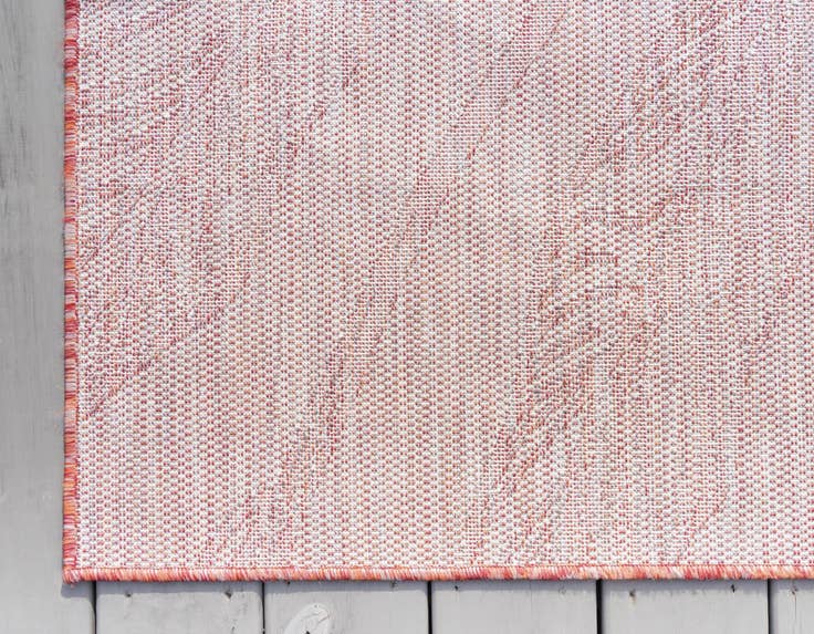 Detail image of 7' 10 x 11' Easy-Clean Botanical Indoor / Outdoor Rug