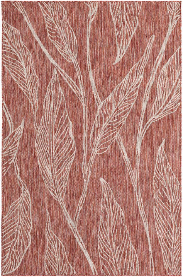 Detail image of 5' 3 x 8' Easy-Clean Botanical Indoor / Outdoor Rug
