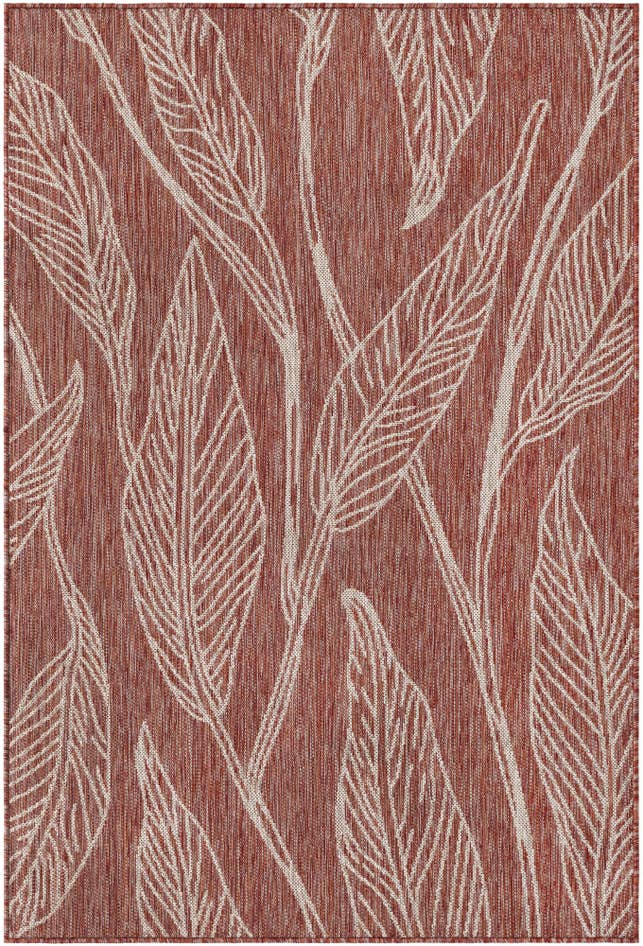 Detail image of 4' x 6' Easy-Clean Botanical Indoor / Outdoor Rug