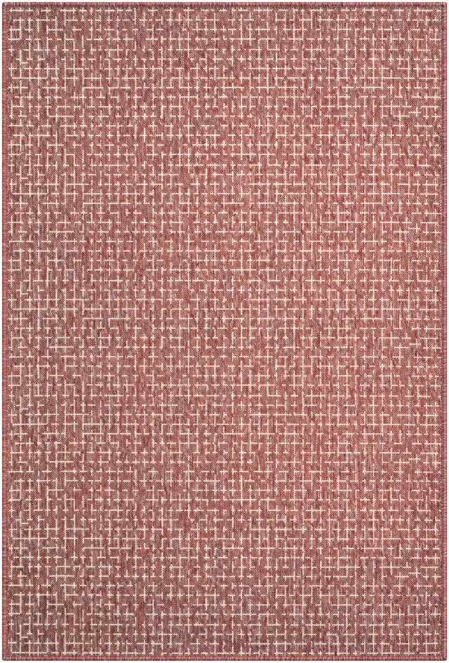 Detail image of 4' x 6' Easy-Clean Checkered Indoor / Outdoor Rug