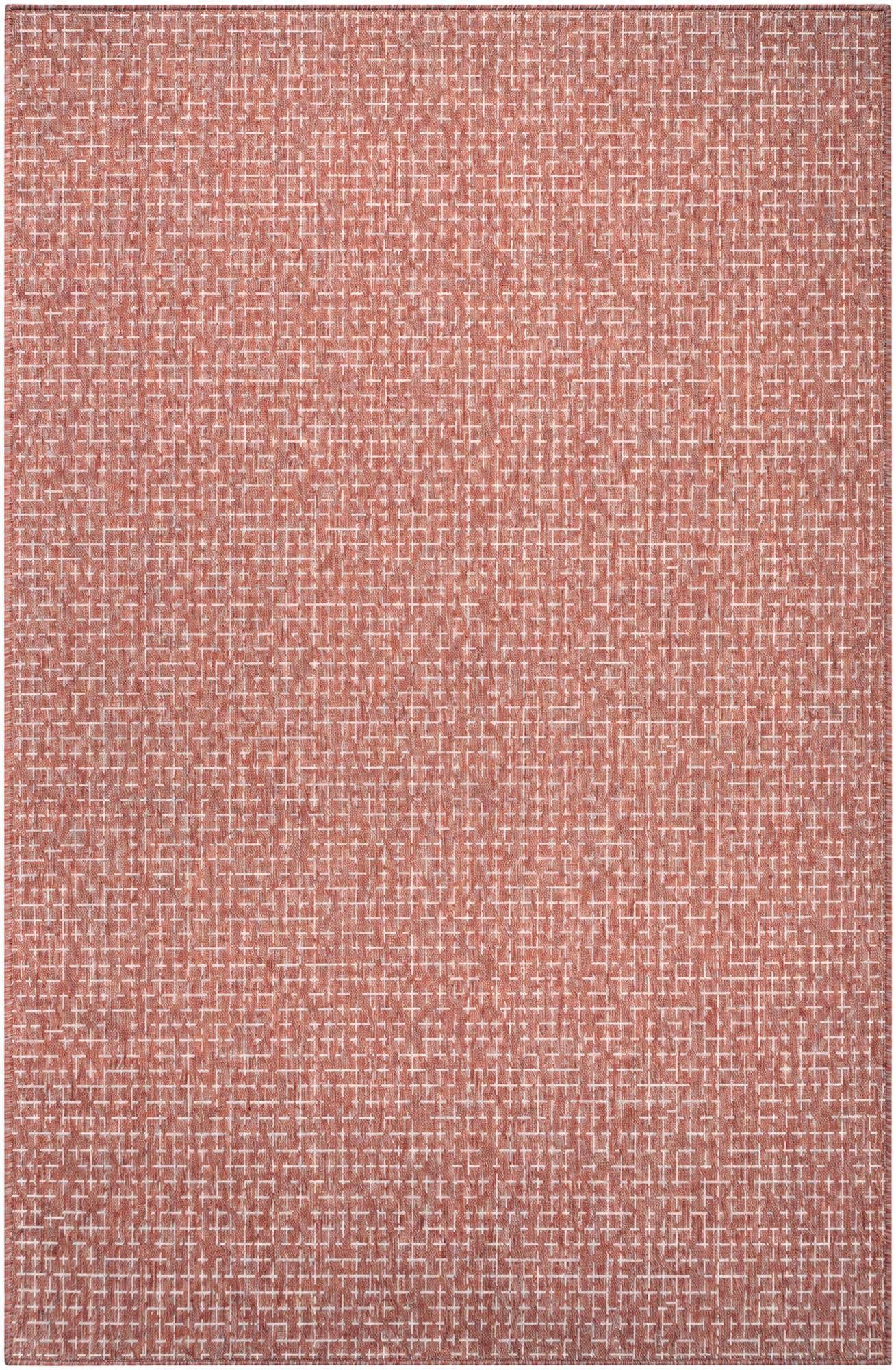 5' 3 x 8' Easy-Clean Checkered Indoor / Outdoor Rug