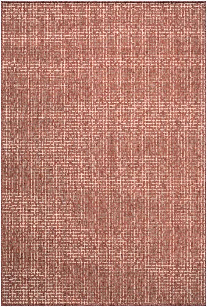 6' x 9' Easy-Clean Checkered Indoor / Outdoor Rug