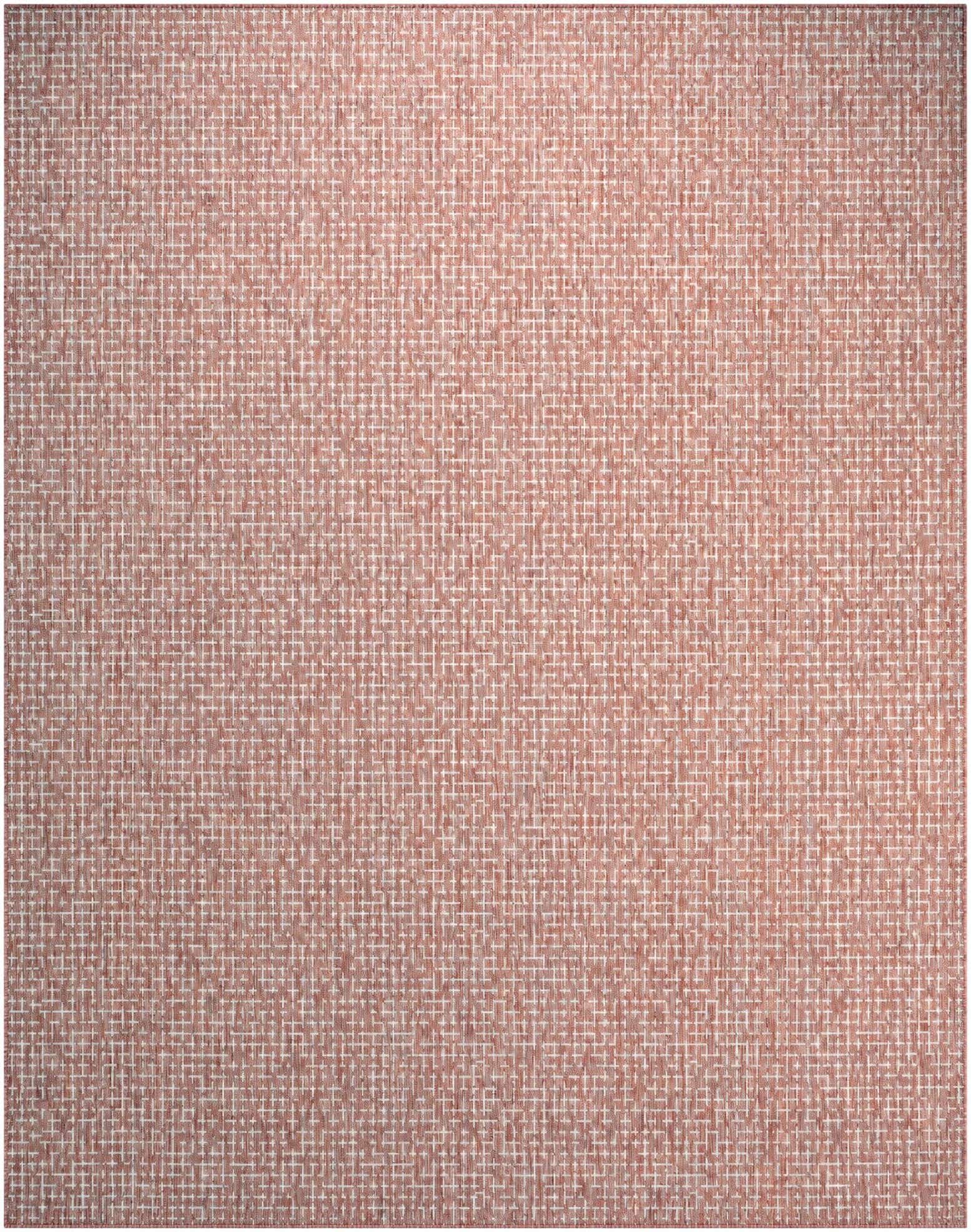 7' 10 x 10' Easy-Clean Checkered Indoor / Outdoor Rug