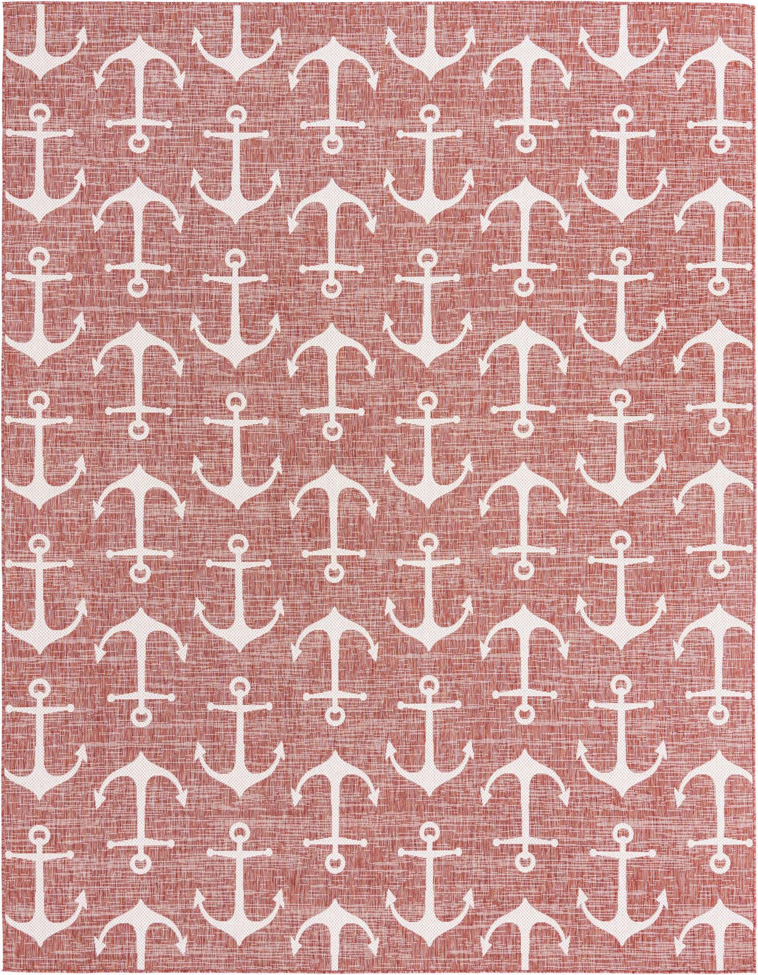 10' x 13' Easy-Clean Coastal Indoor / Outdoor Rug