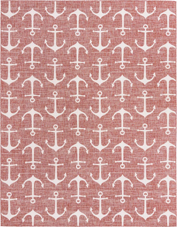 Detail image of 10' x 13' Easy-Clean Coastal Indoor / Outdoor Rug
