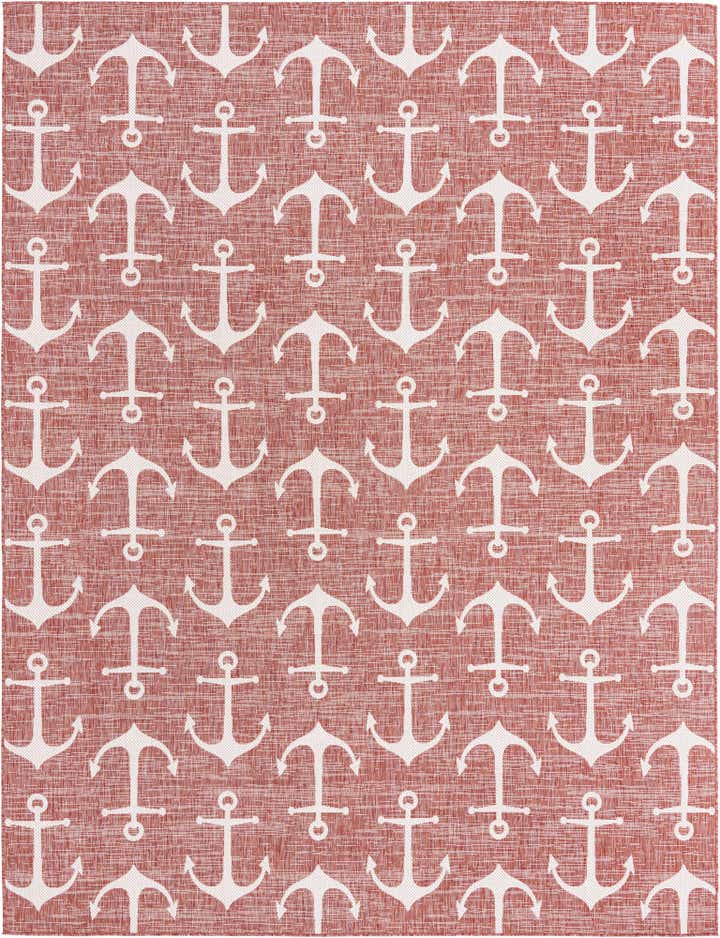 10' x 13' Easy-Clean Coastal Indoor / Outdoor Rug