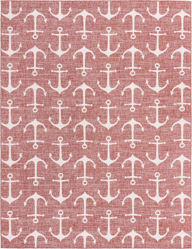 Detail image of 10' x 13' Easy-Clean Coastal Indoor / Outdoor Rug