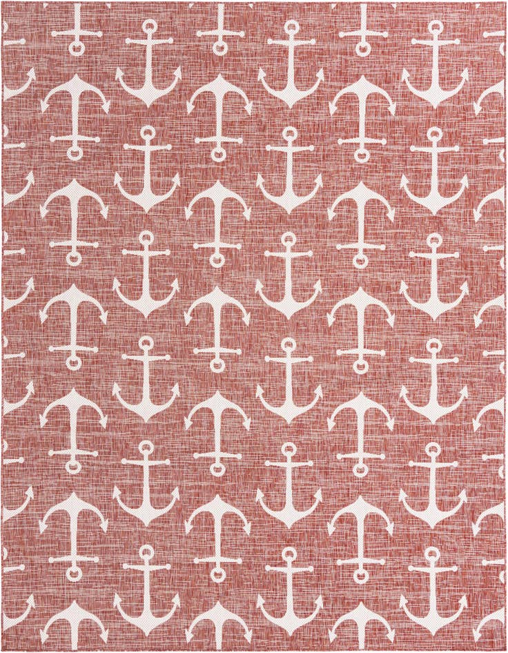 Detail image of 9' x 12' Easy-Clean Coastal Indoor / Outdoor Rug