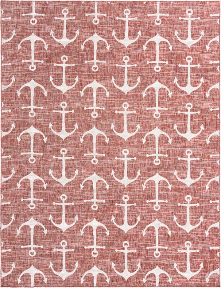 9' x 12' Easy-Clean Coastal Indoor / Outdoor Rug