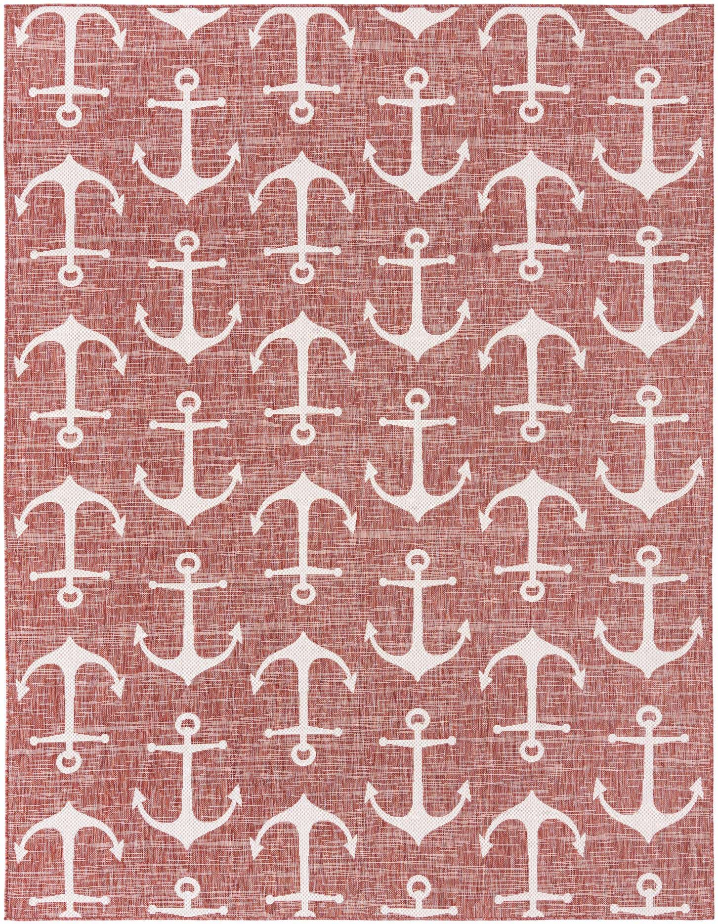 7' 10 x 11' Easy-Clean Coastal Indoor / Outdoor Rug