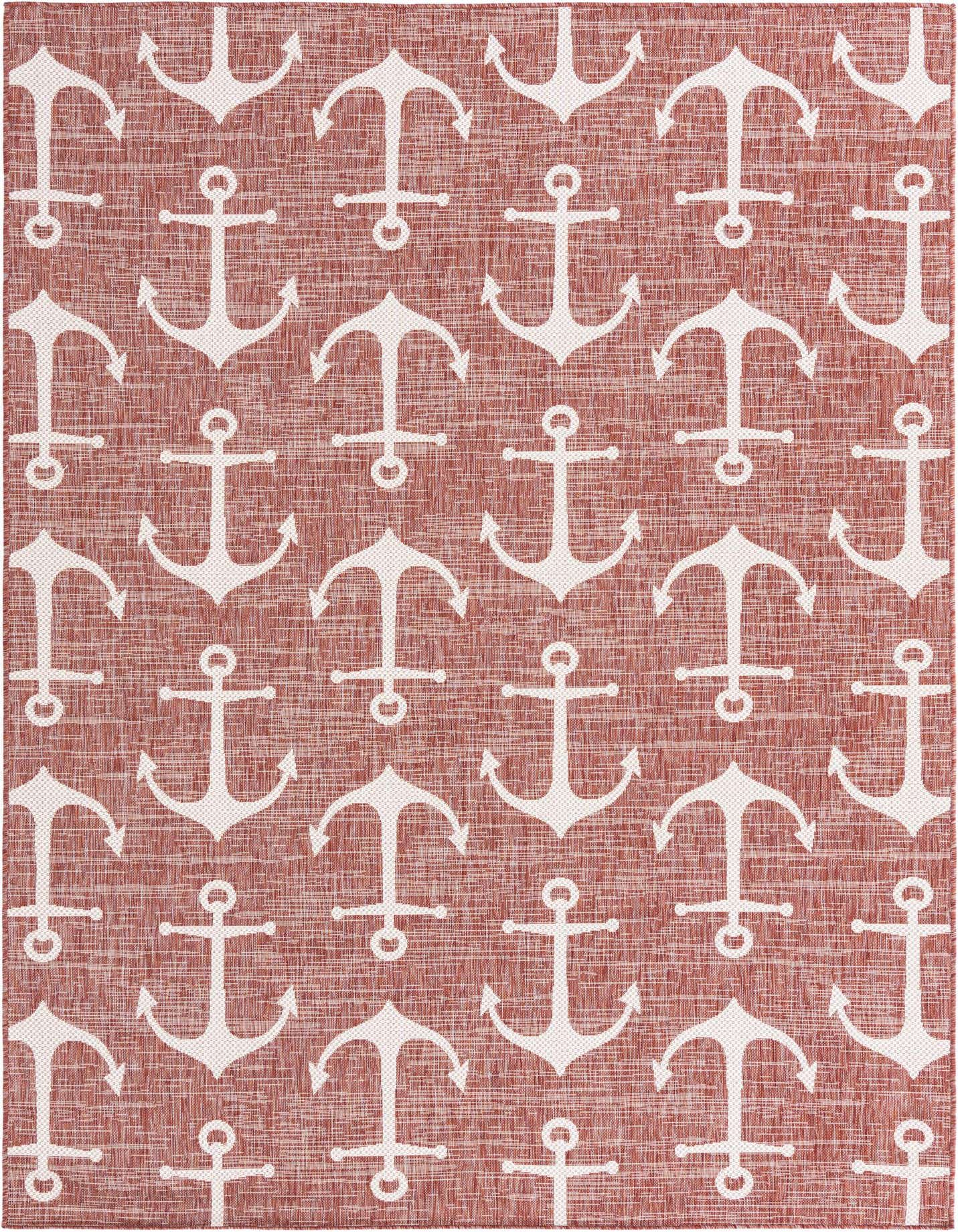 7' x 10' Easy-Clean Coastal Indoor / Outdoor Rug