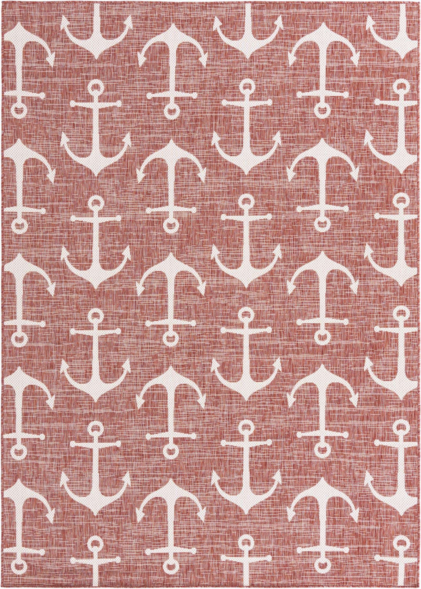 7' x 10' Easy-Clean Coastal Indoor / Outdoor Rug