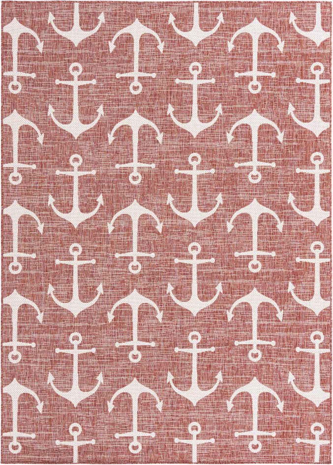 Detail image of 7' x 10' Easy-Clean Coastal Indoor / Outdoor Rug