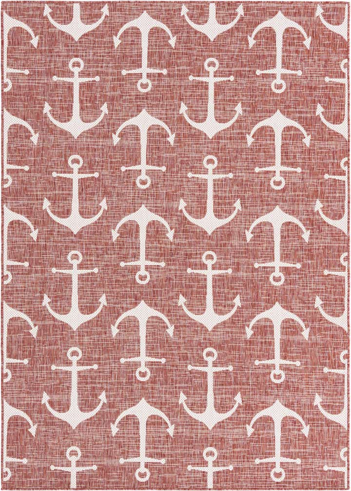 6' x 9' Easy-Clean Coastal Indoor / Outdoor Rug