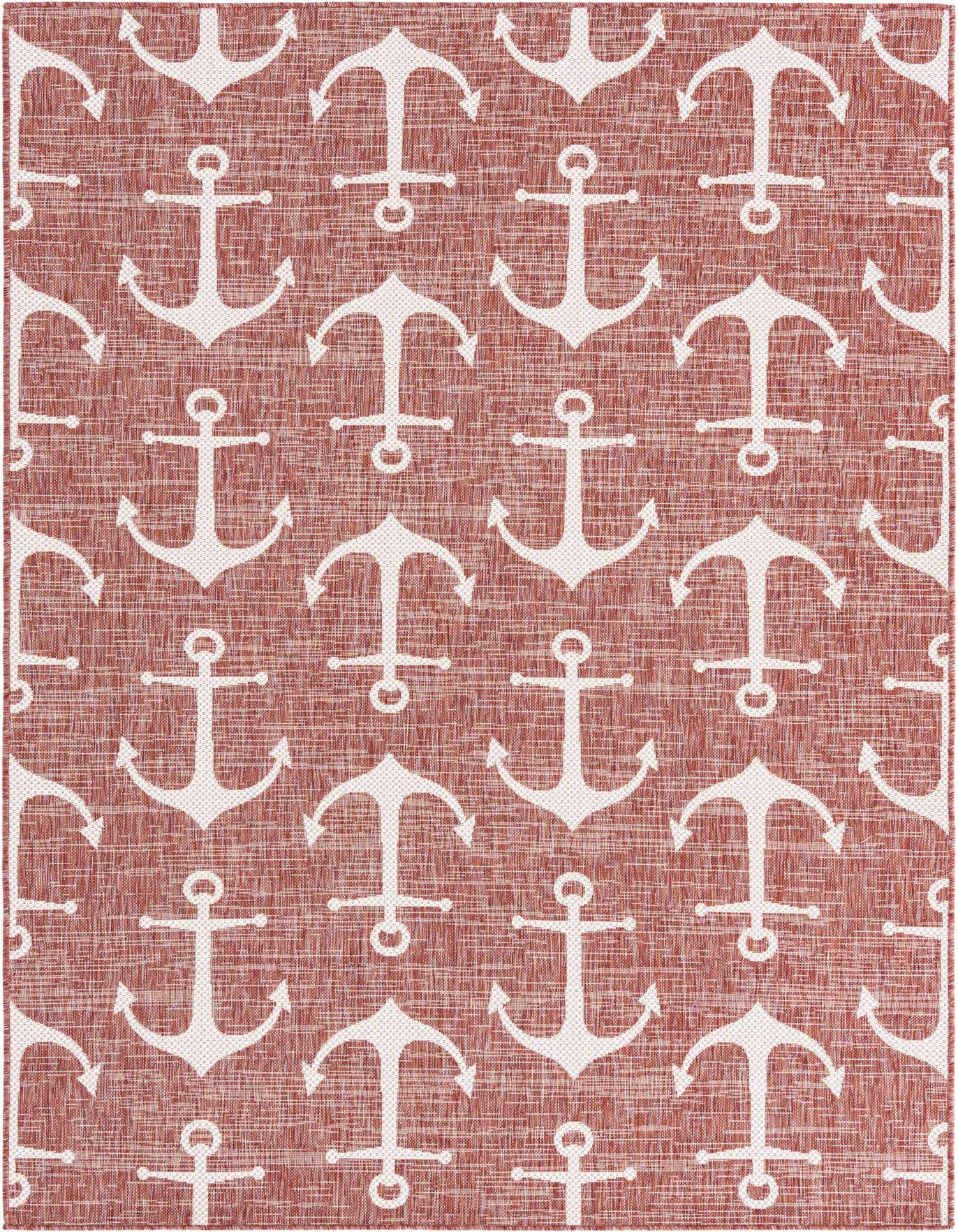 6' x 9' Easy-Clean Coastal Indoor / Outdoor Rug