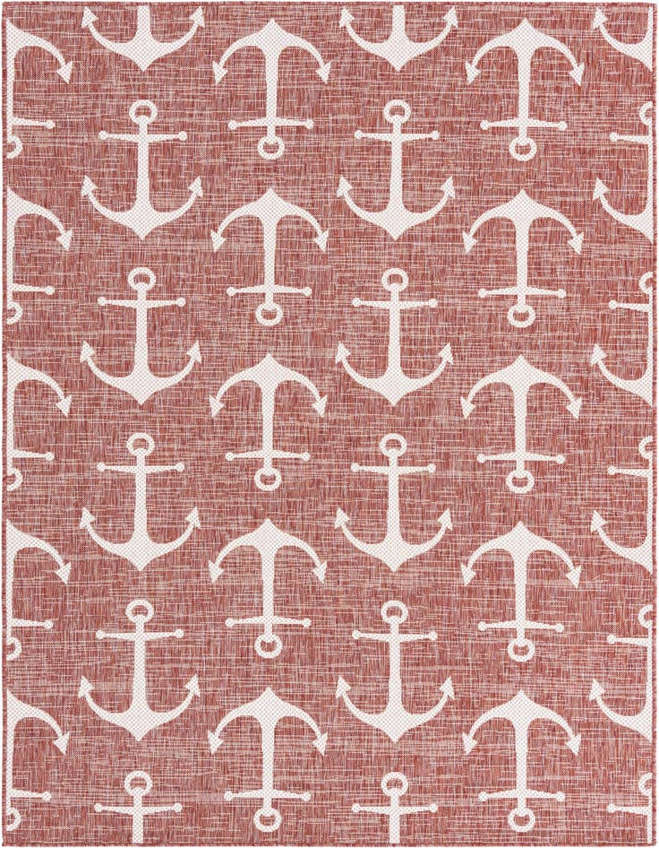 Detail image of 6' x 9' Easy-Clean Coastal Indoor / Outdoor Rug